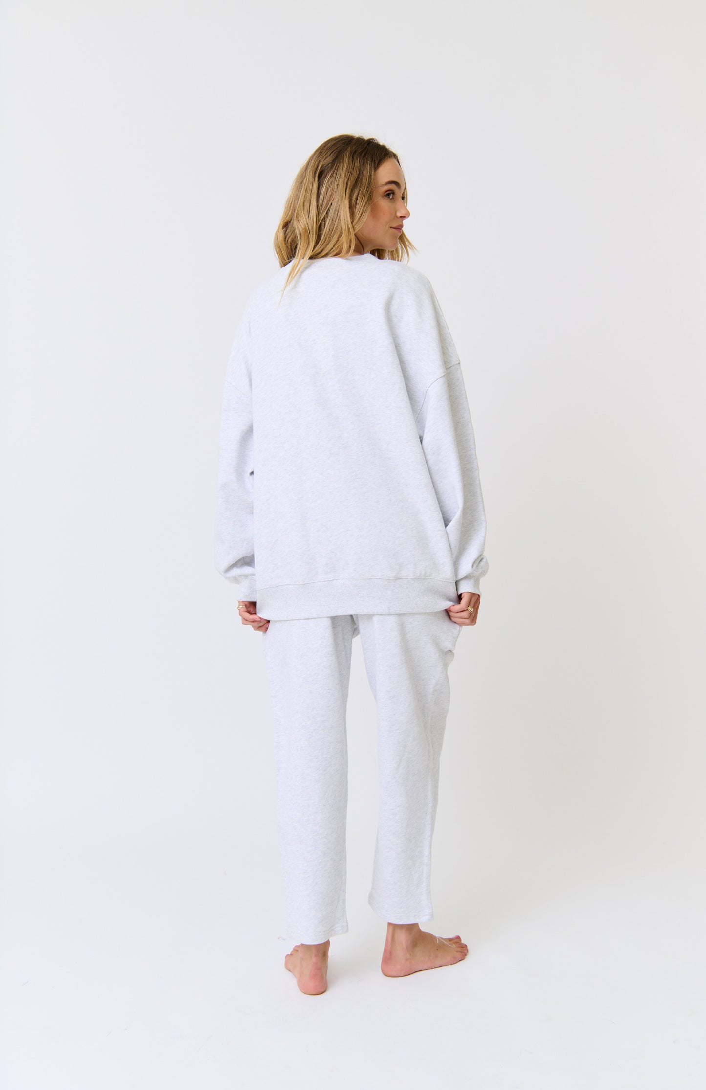 Grace Track Pant - Grey Marle