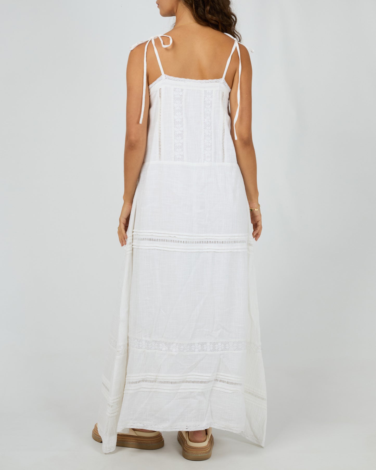 Dusty Maxi Dress - White