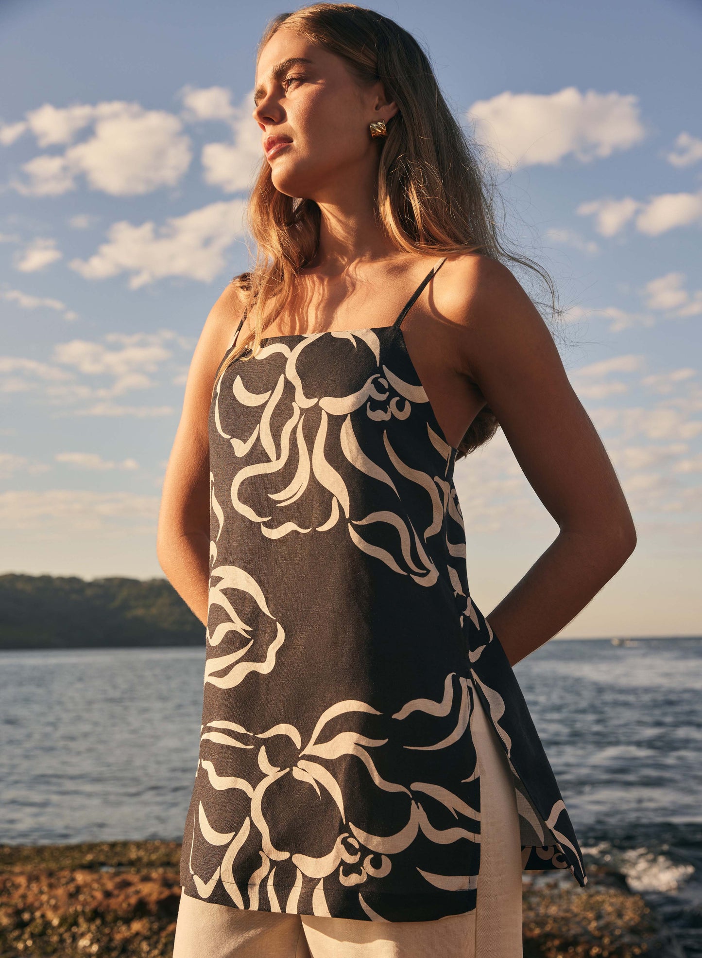 Sandy Wave Cami - Print by Esmaee - in XS | SWAACE