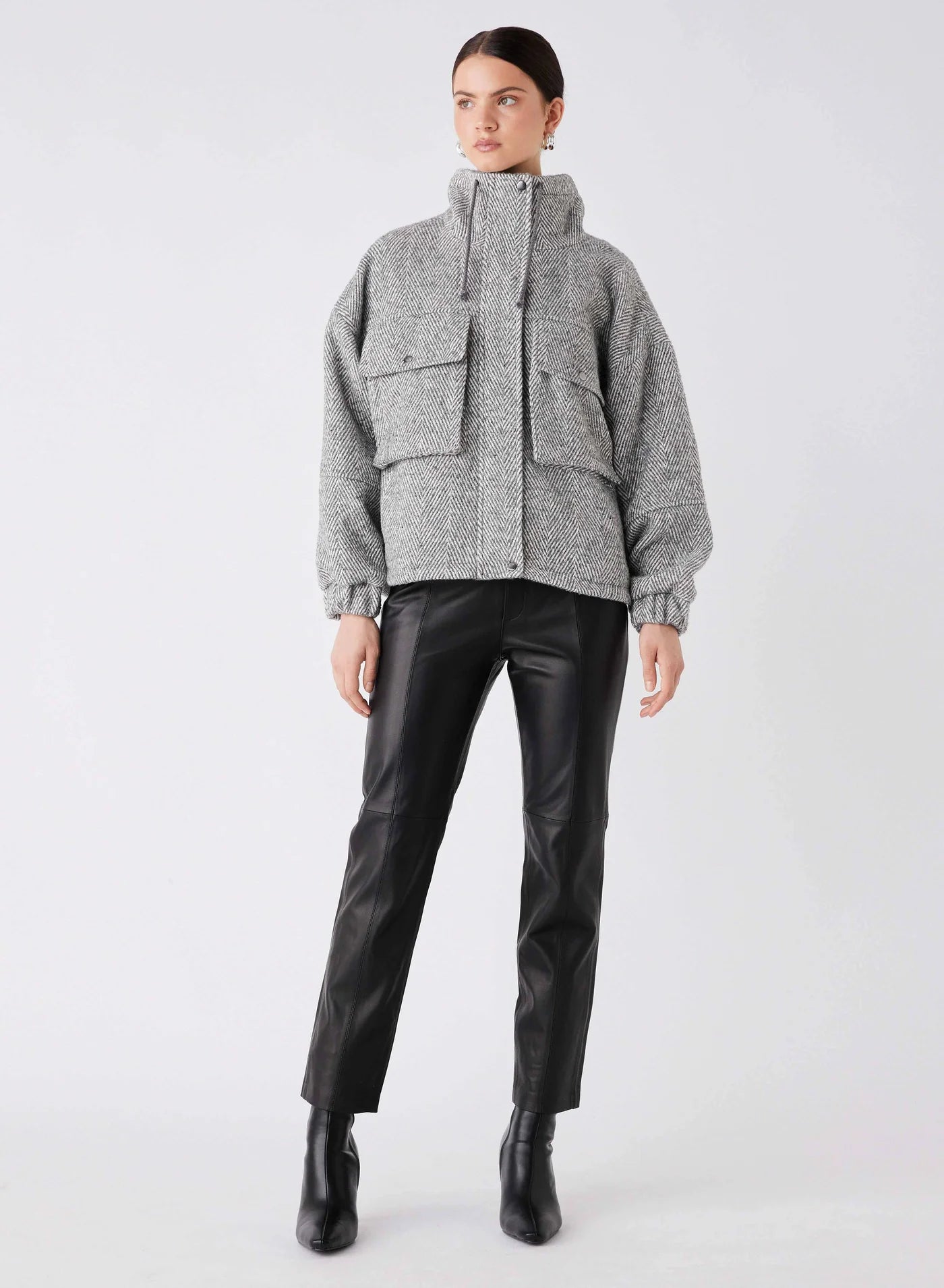 Weekender Jacket - Ash Chevron
