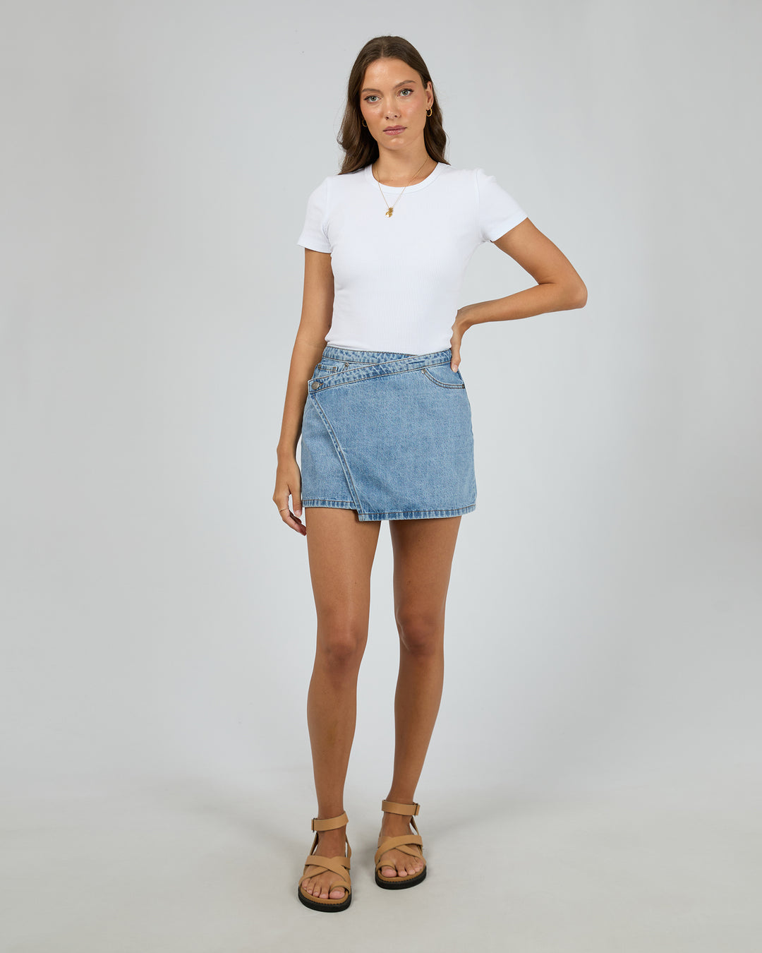 Lenni Mini Skort - Light Blue