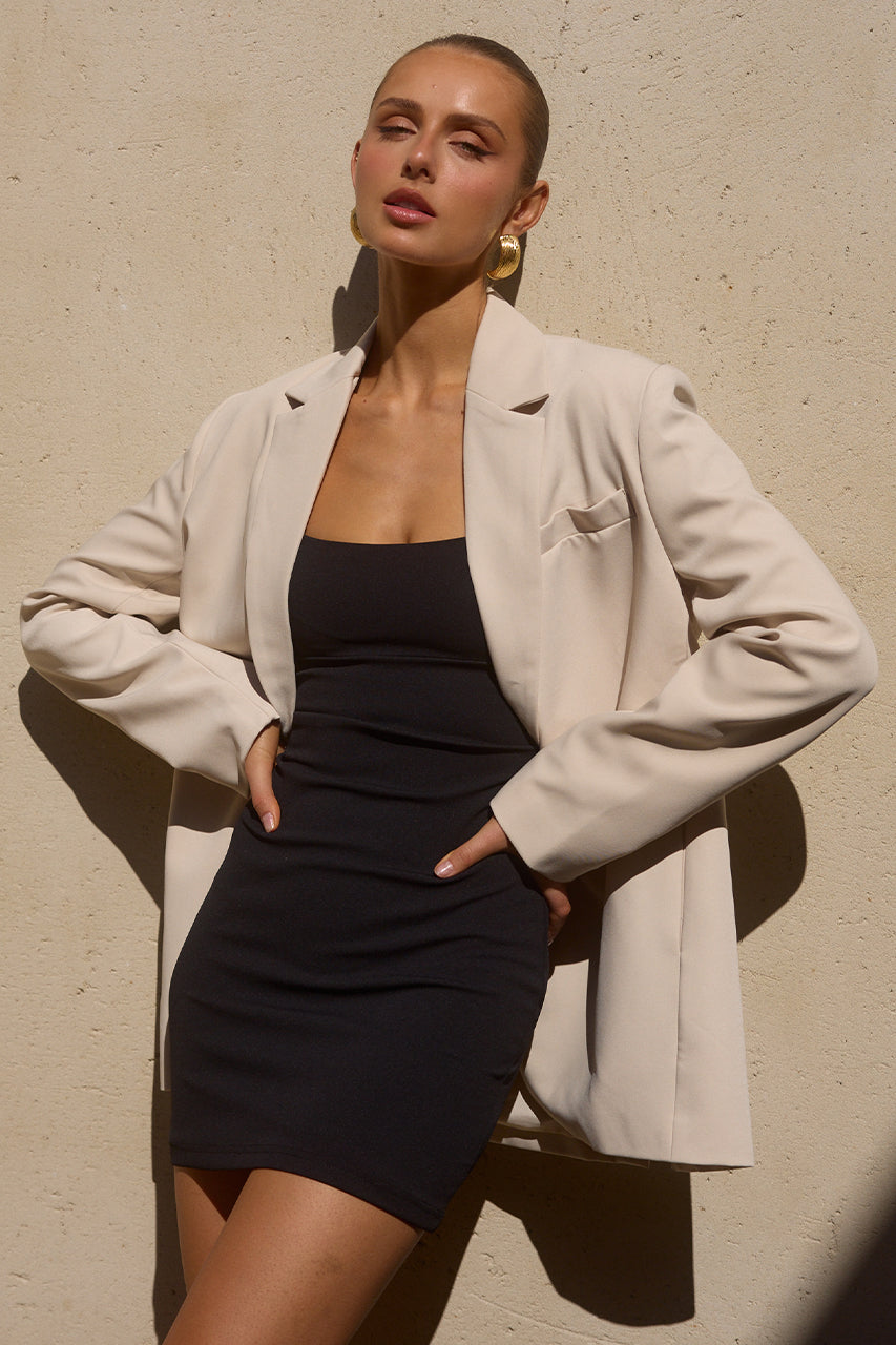 Harrison Blazer - Stone by Runaway The Label - in XS | SWAACE