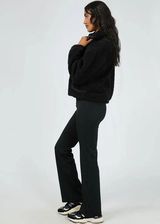 Ava Teddy Jacket - Black