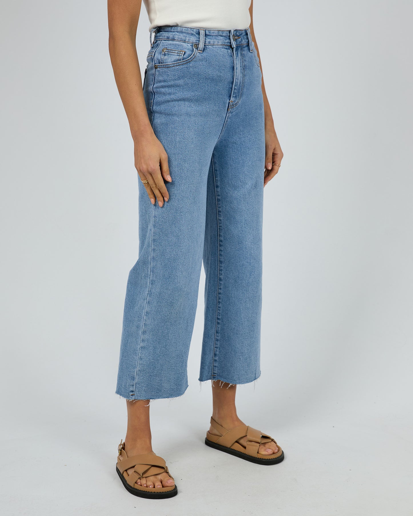 Charlie High Rise Wide Leg Jeans - Heritage Blue