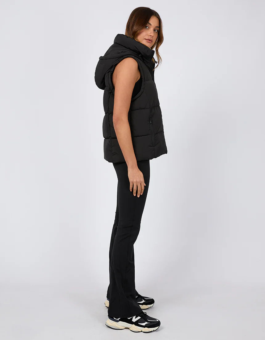 Remi Luxe Puffer Vest - Black