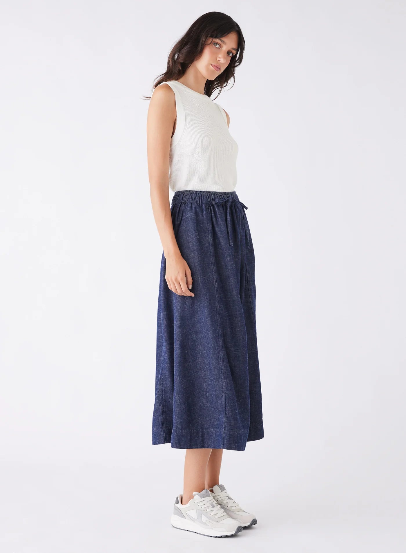 Revival Denim Skirt - Dark Denim Blue