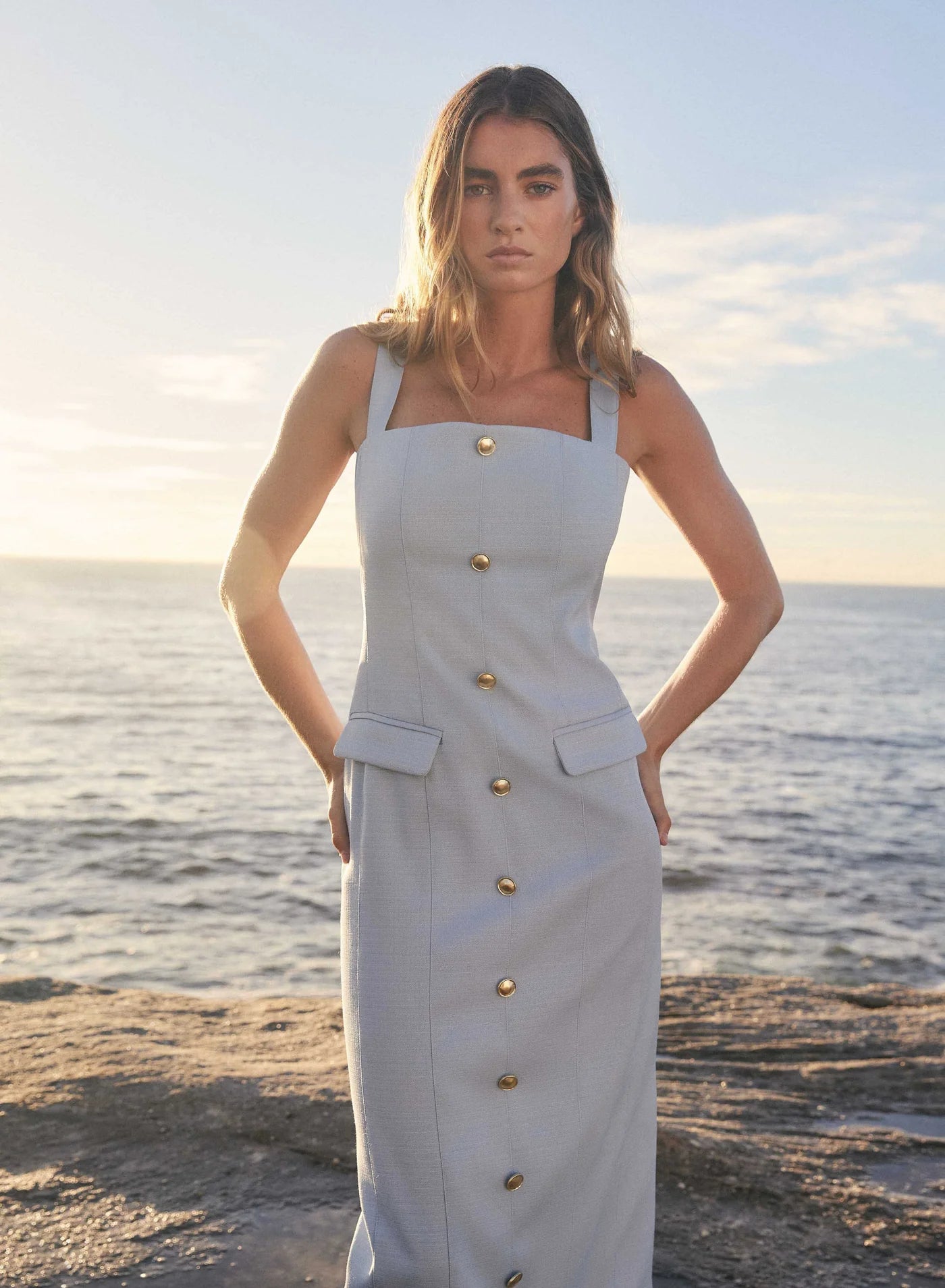 Pivot Dress - Sky