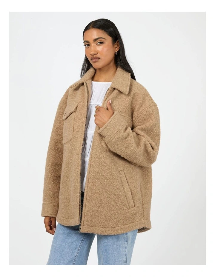Aria Shacket - Tan