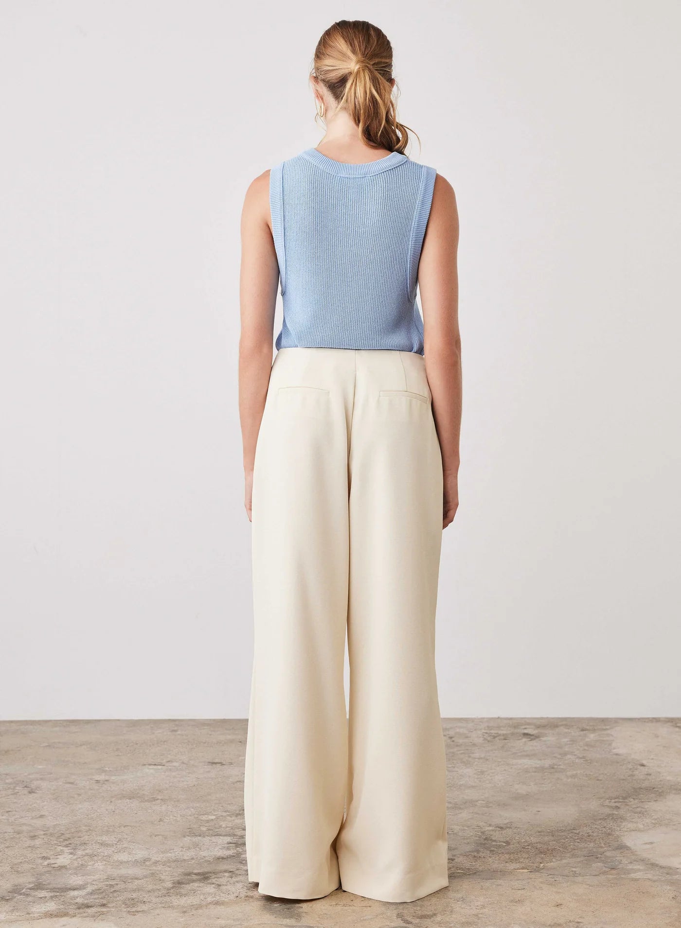 Rebound Knit Tank - Sky