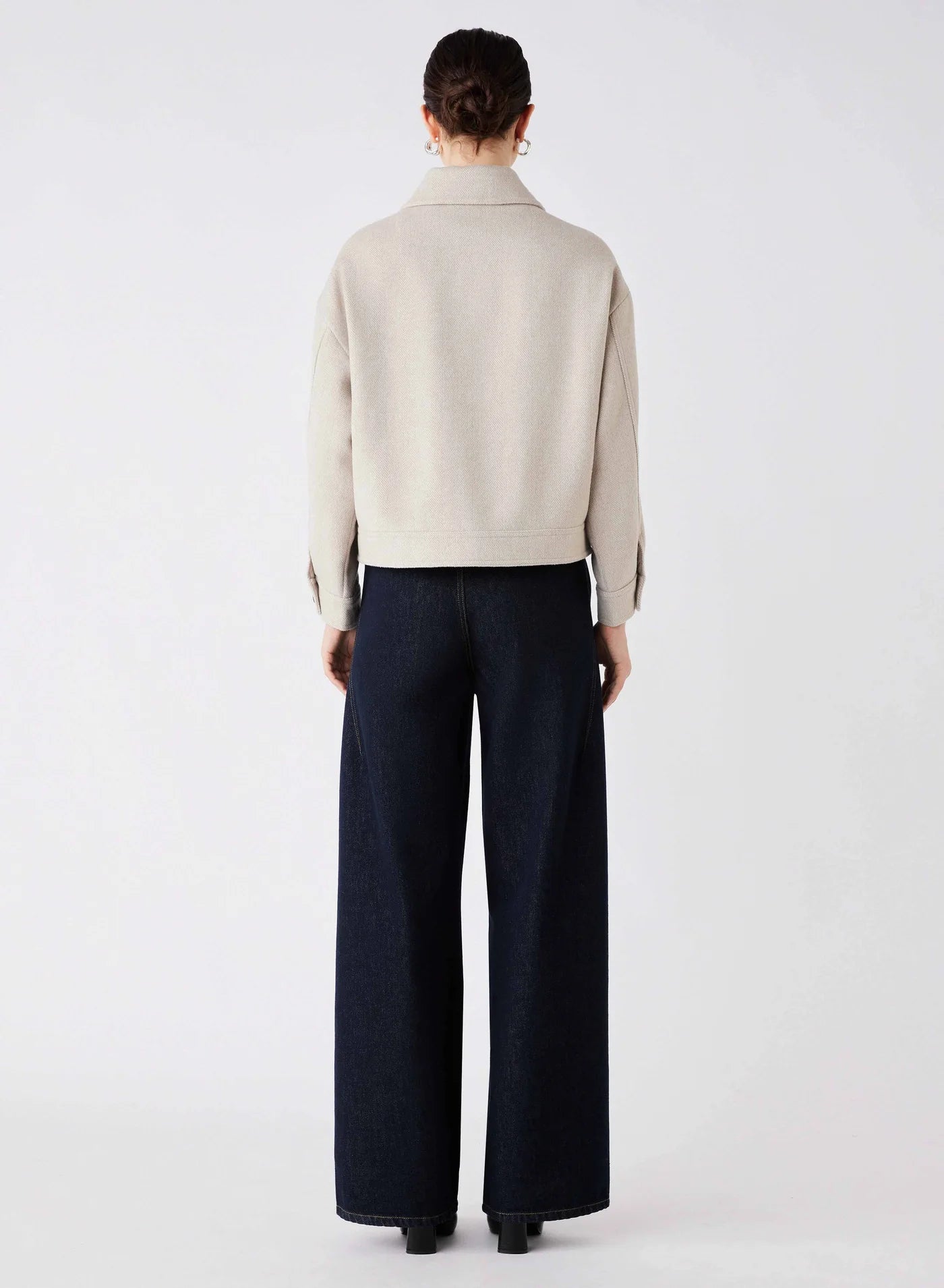 Stopover Jacket - Cream Chevron