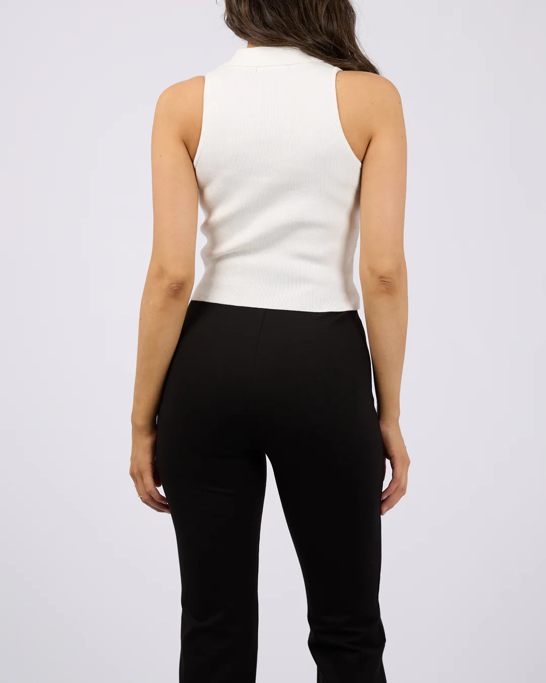 Carrie Knit Top - Vintage White