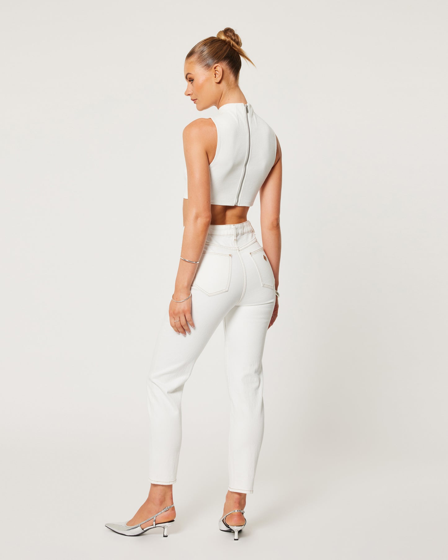 94 High Slim Jean - Coconut - Abrand Jeans