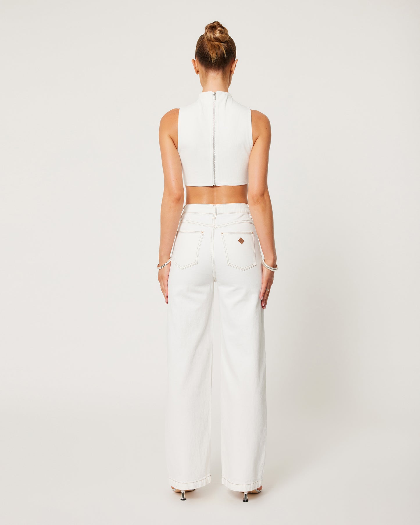 94 High & Wide Jean - Coconut - Abrand Jeans