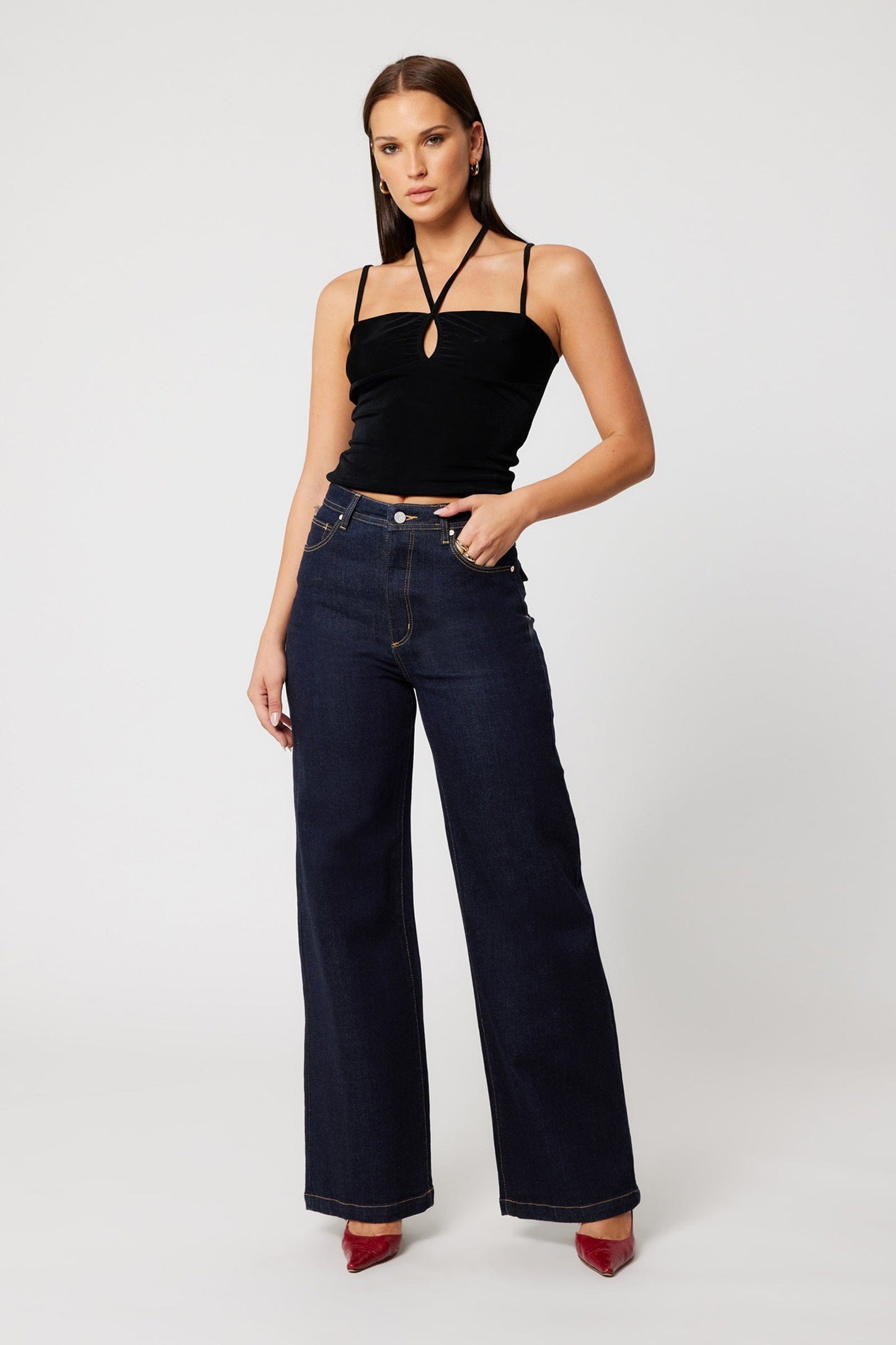 94 High & Wide Richie Jeans - Rinse Denim