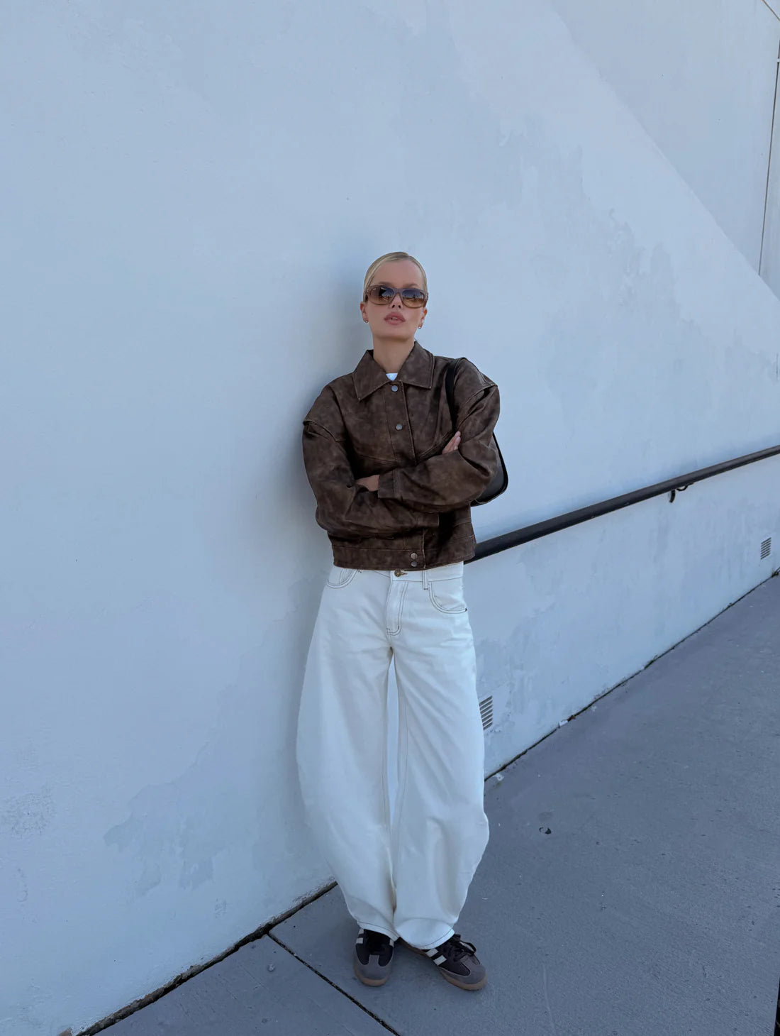 Hailey Bomber Jacket - Vintage Chocolate