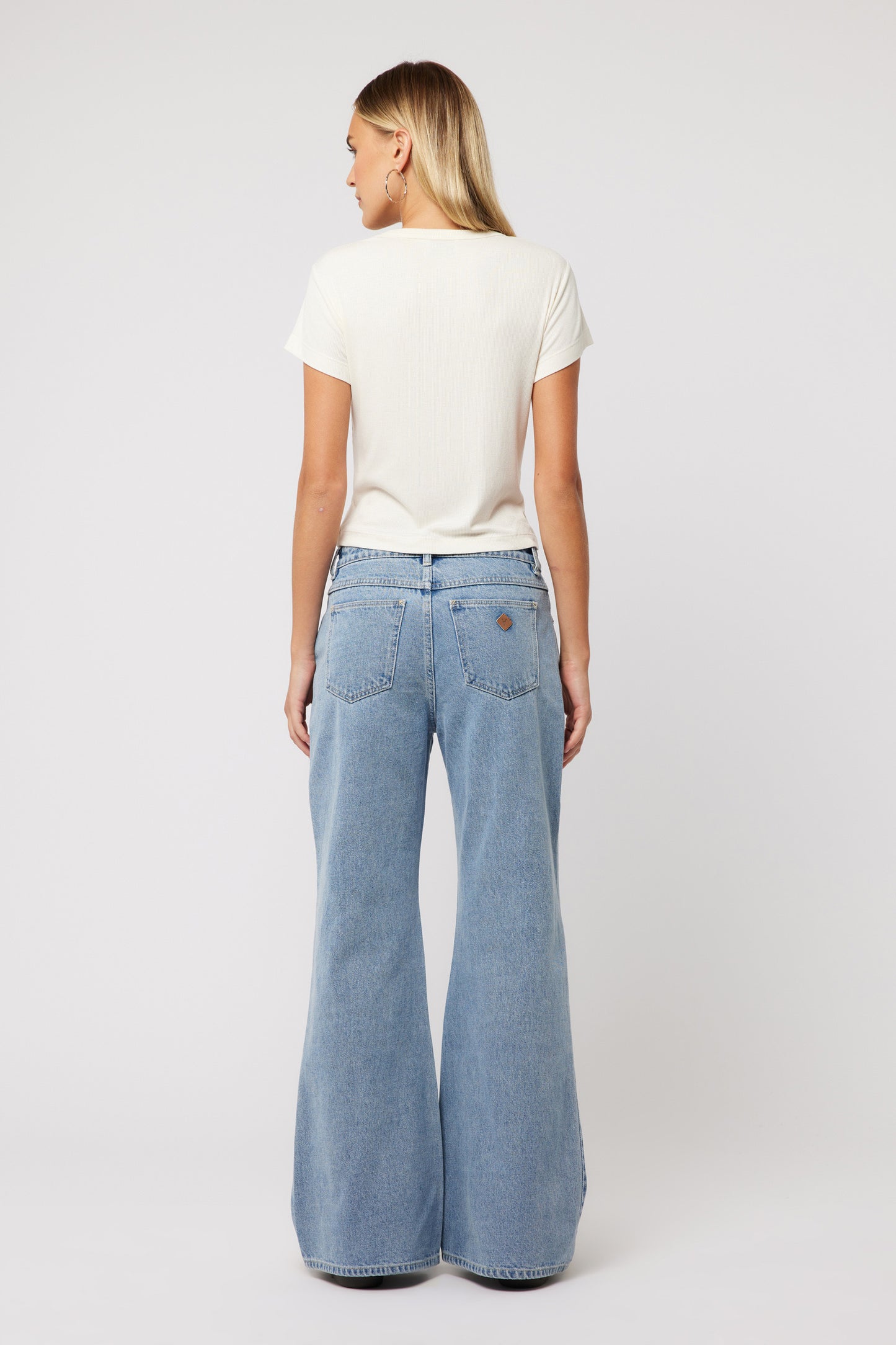 95 Mid Baggy Flare Paris Jeans - Mid Blue