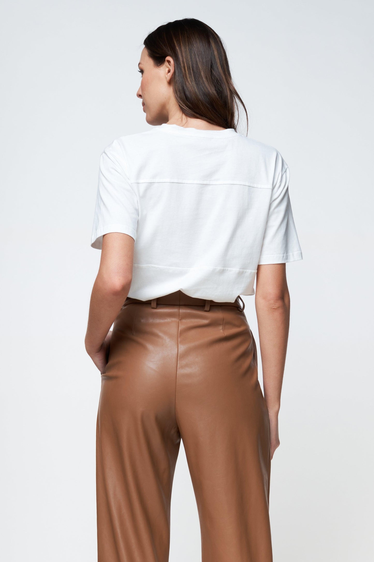 Poppy Beaded Tee - White/Pink Multi by Apero Label - in XS | SWAACE