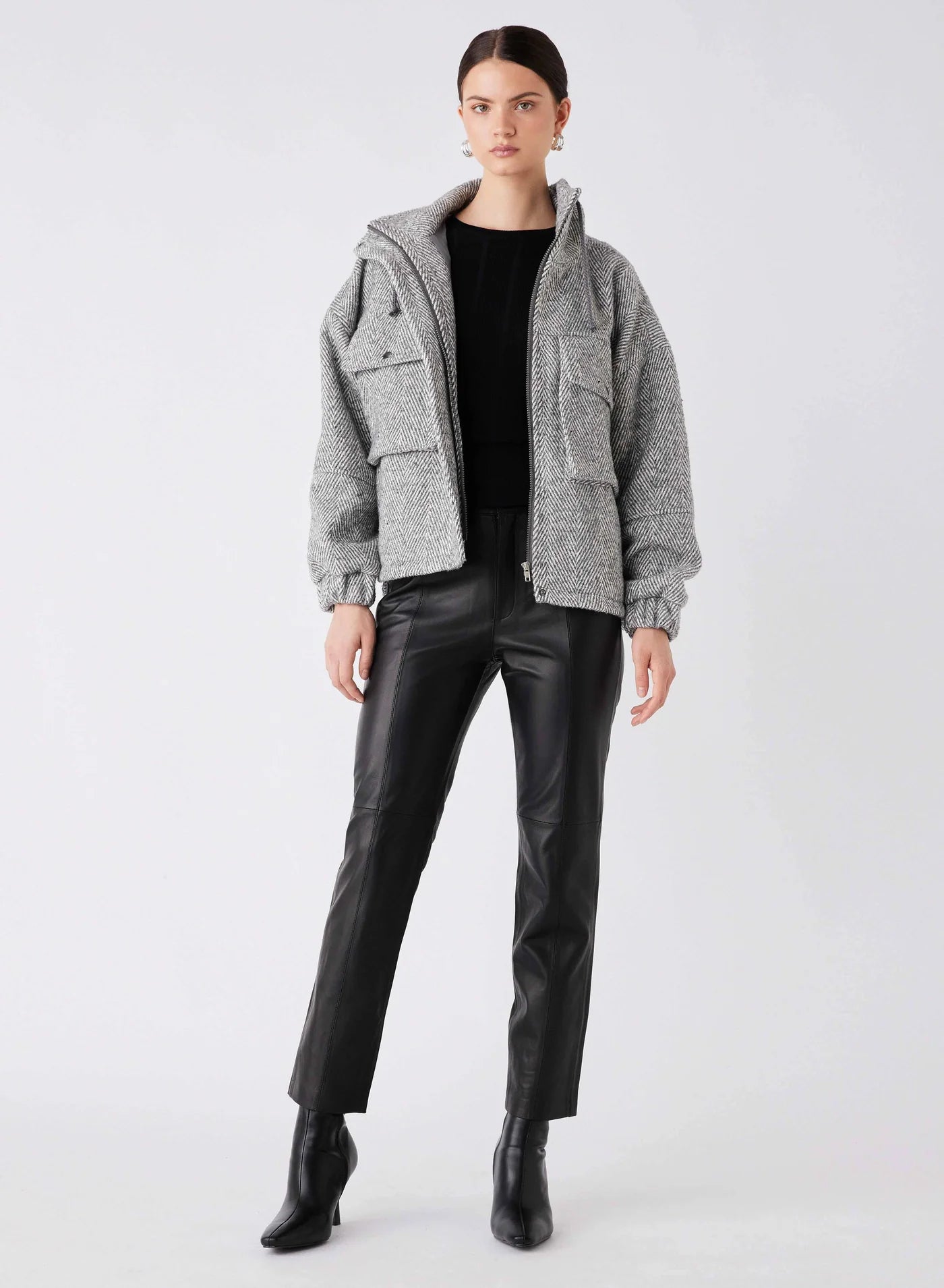 Weekender Jacket - Ash Chevron