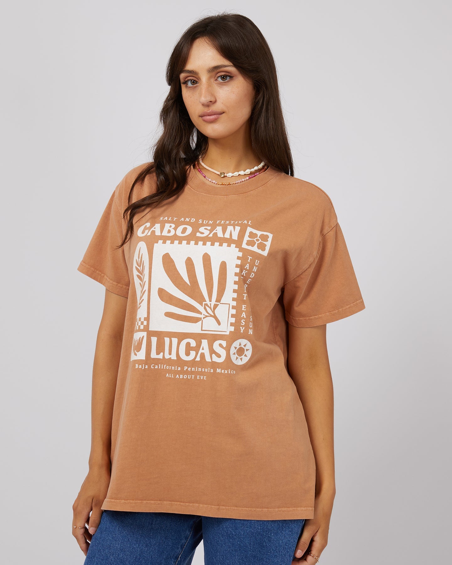 Baja Standard Tee - Tan by All About Eve - in 6 | SWAACE