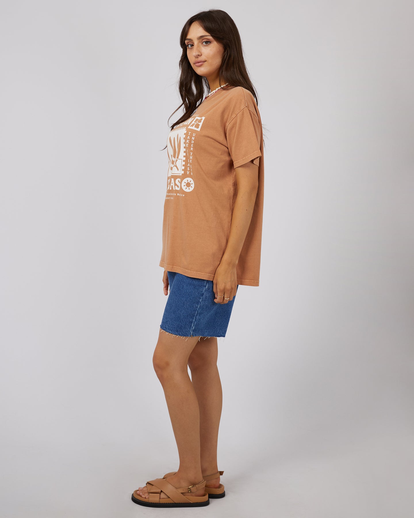Baja Standard Tee - Tan by All About Eve - in 6 | SWAACE