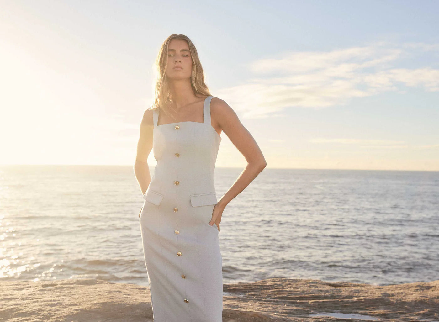 Pivot Dress - Sky
