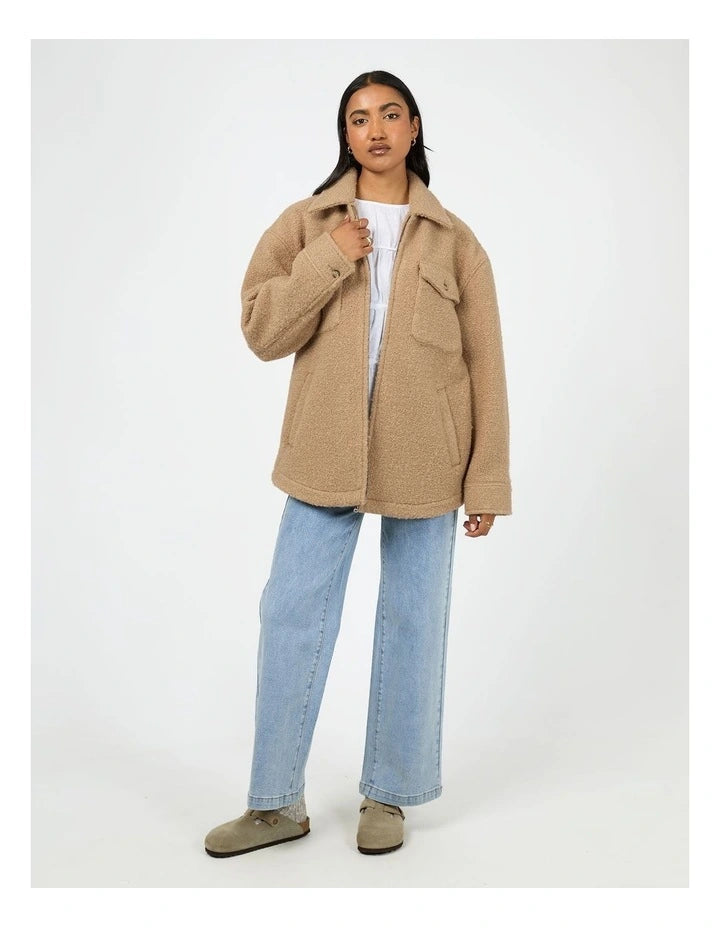 Aria Shacket - Tan
