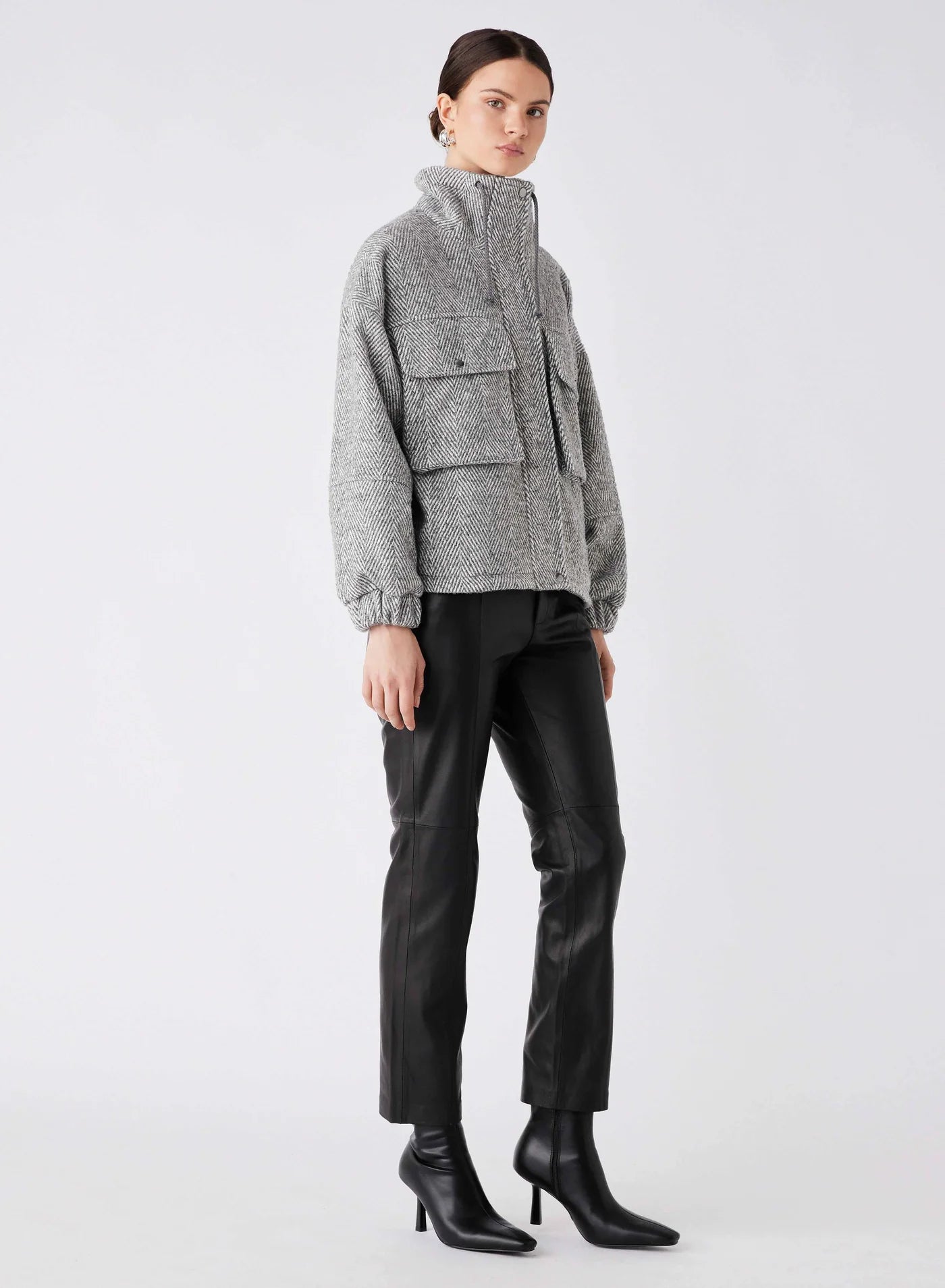 Weekender Jacket - Ash Chevron