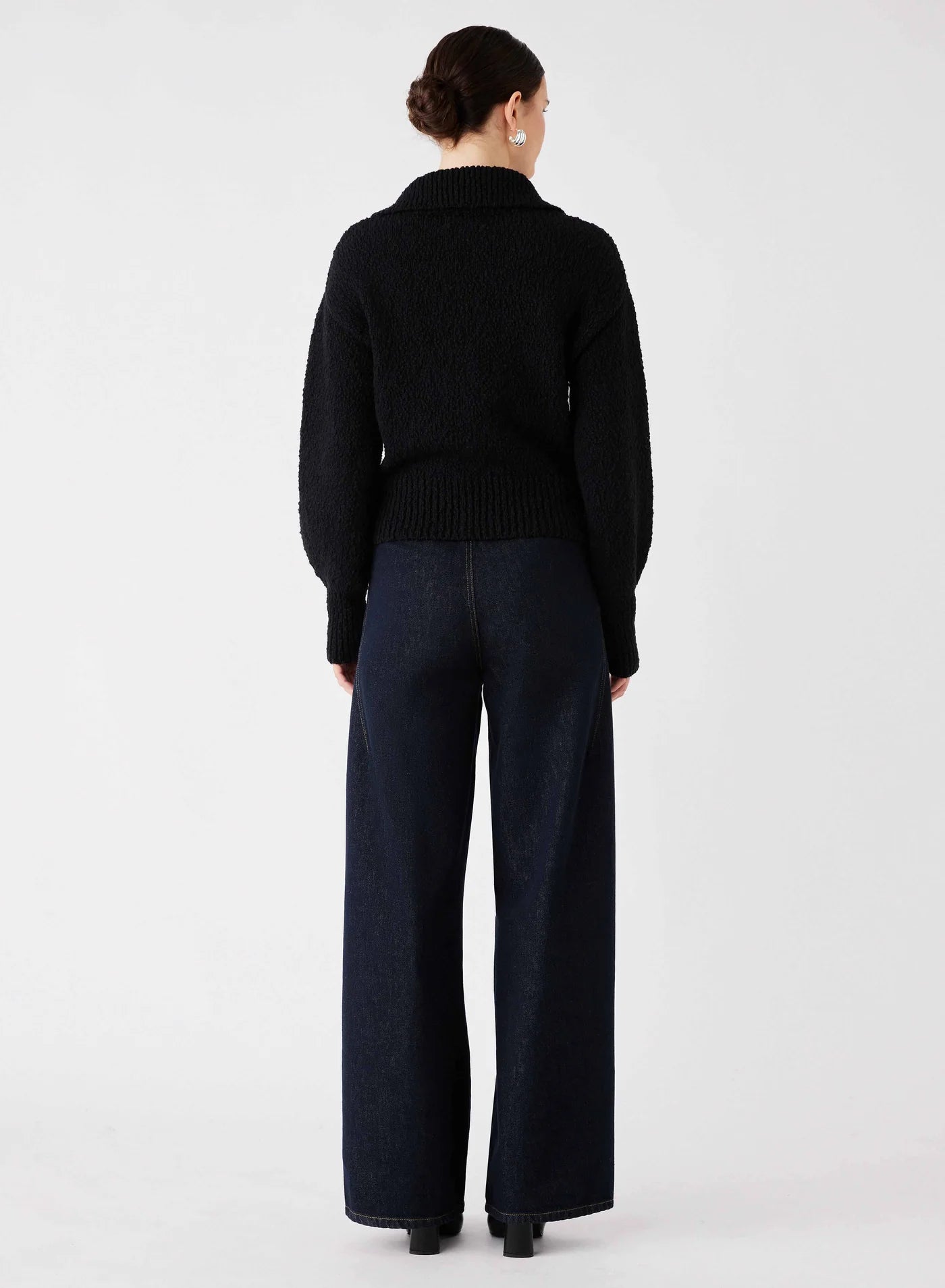 Elevation Zip Cardigan - Black