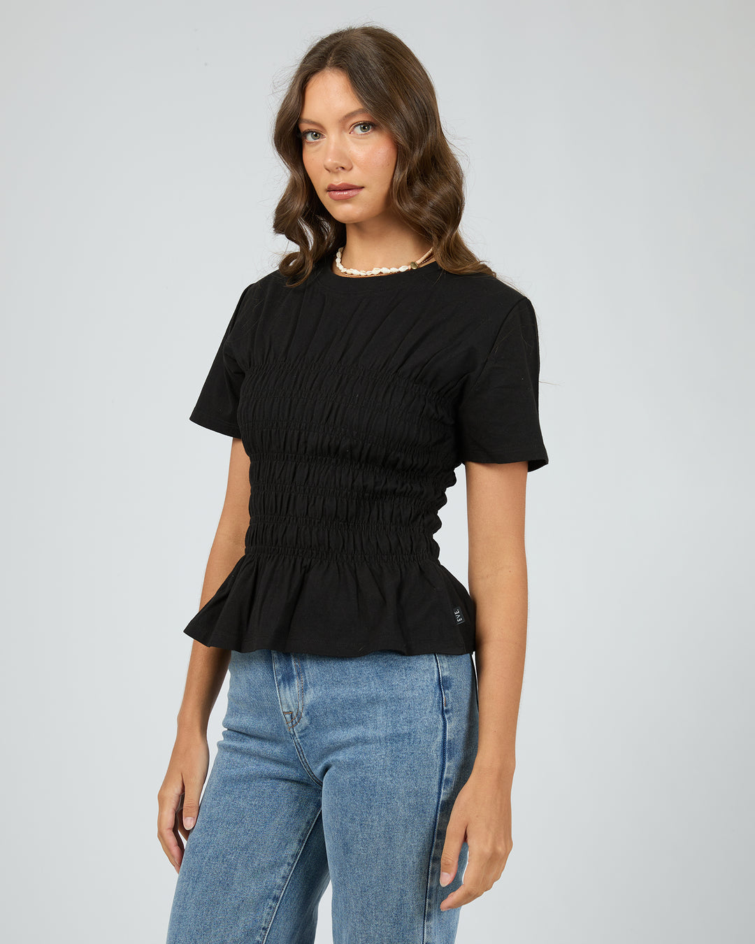 Lipa Rushed Top - Black