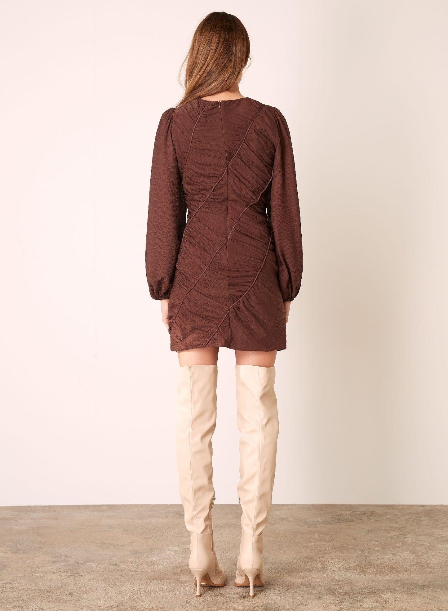 In The Arch Dress - Chocolate by Esmaee - in XS | SWAACE