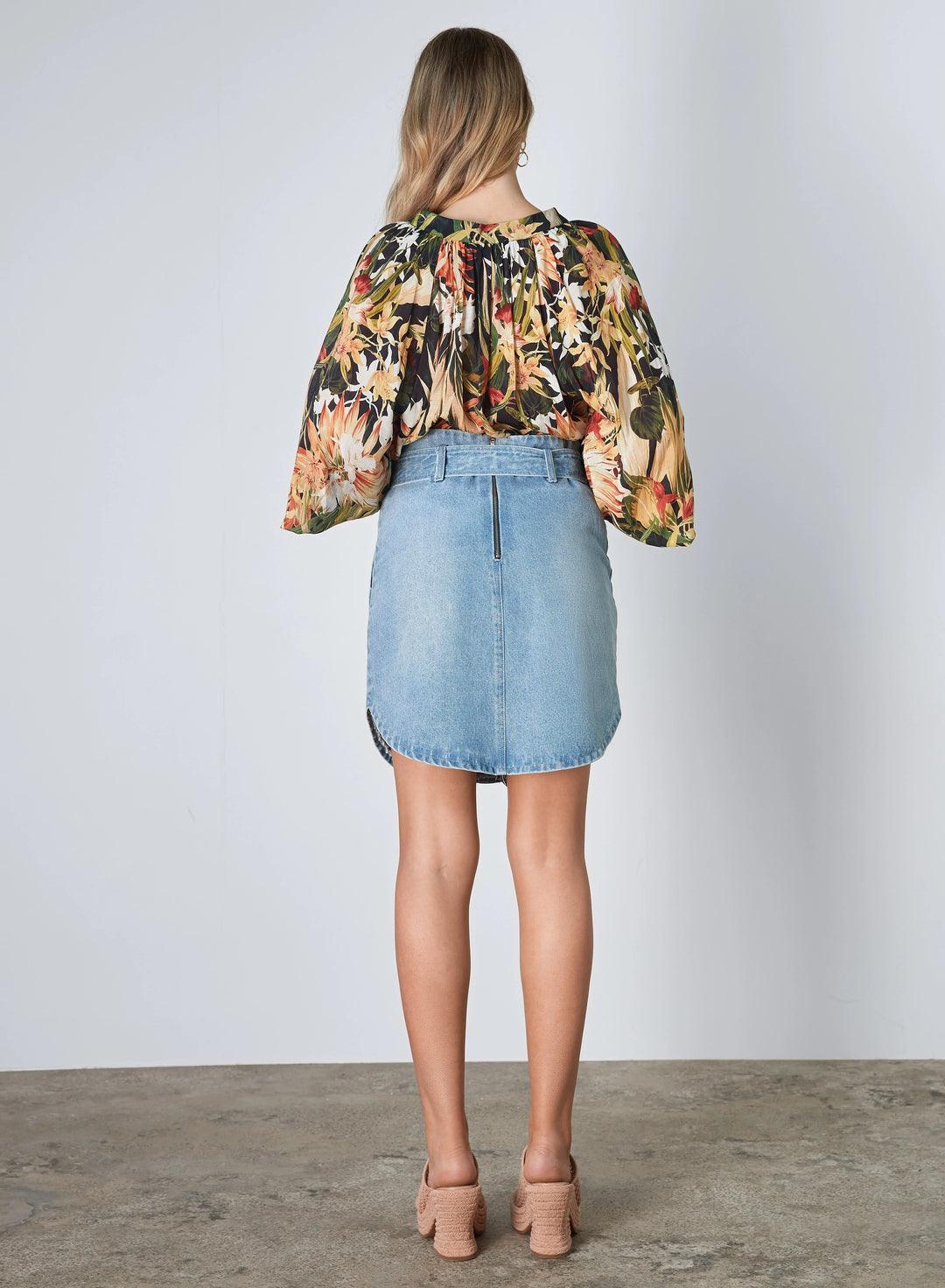 Masons Denim Skirt by Esmaee - in XS | SWAACE