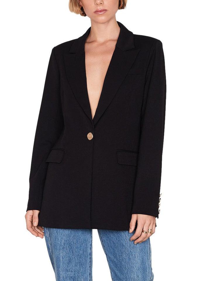 Canvas Blazer - Black by Esmaee - in XS | SWAACE