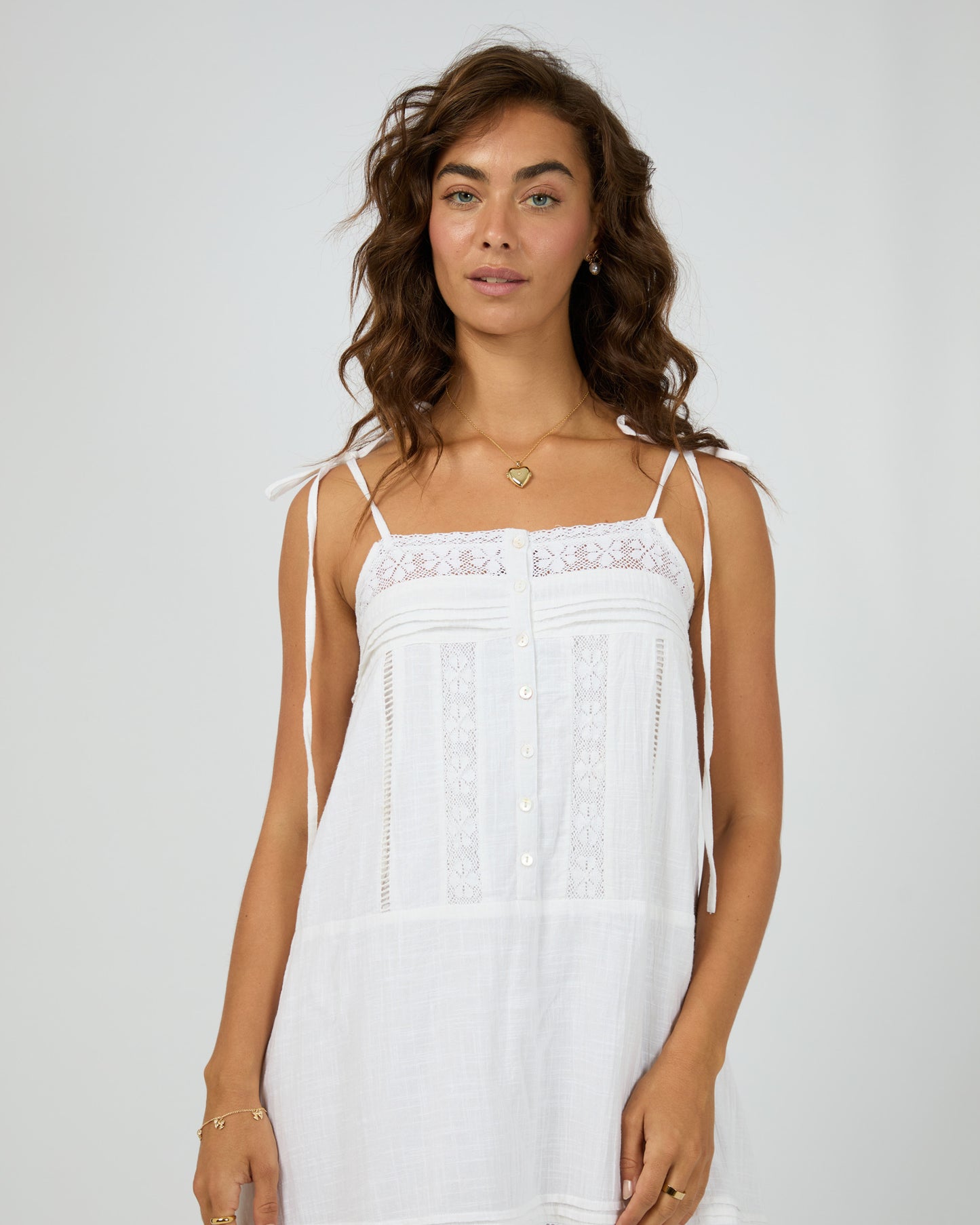 Dusty Maxi Dress - White