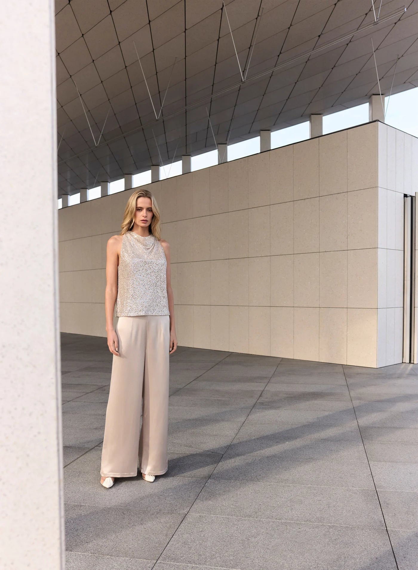 Lunar Top - Gold Sequin