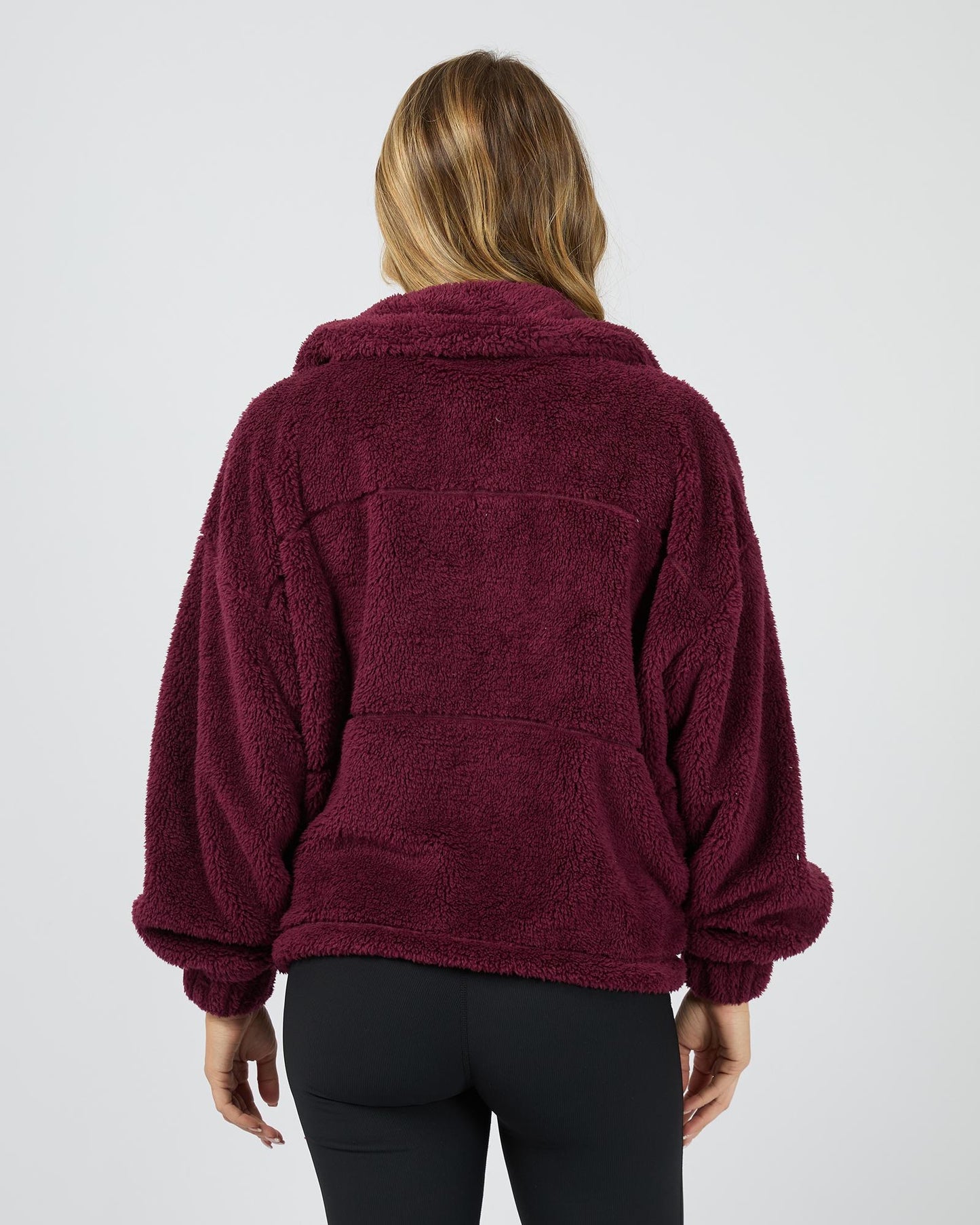 Cosy Club Teddy Jacket - Wine