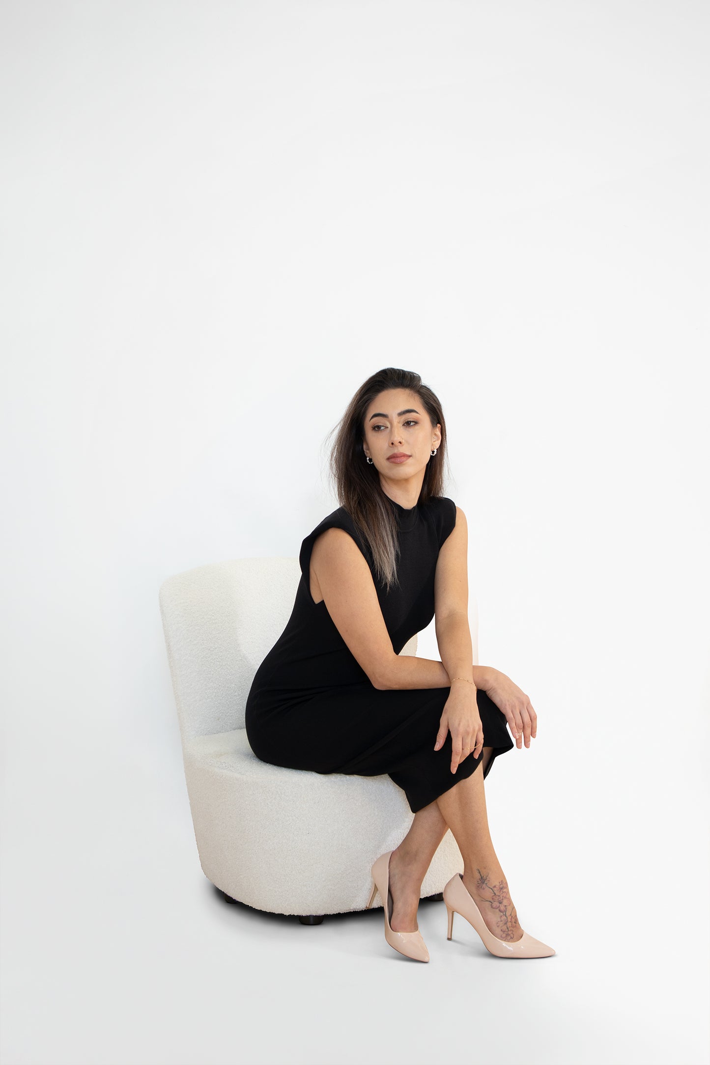 Juliana Knit Dress - Black - Madison The Label