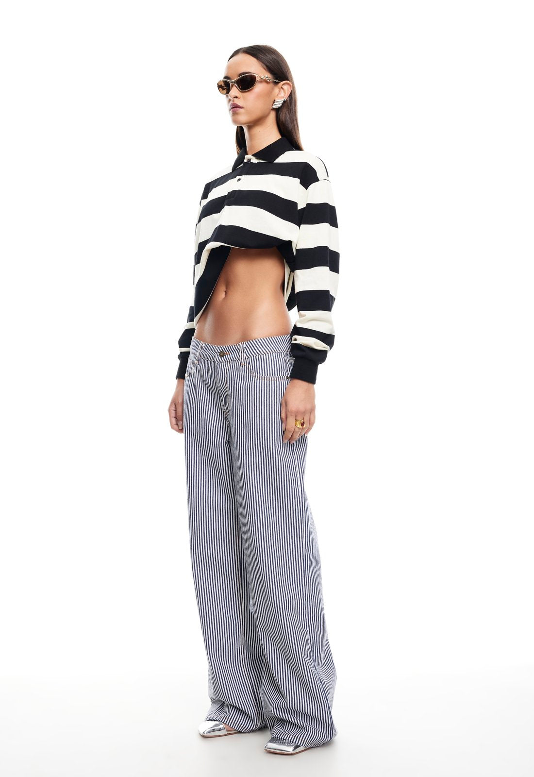 Top Model Jean - Navy Stripe