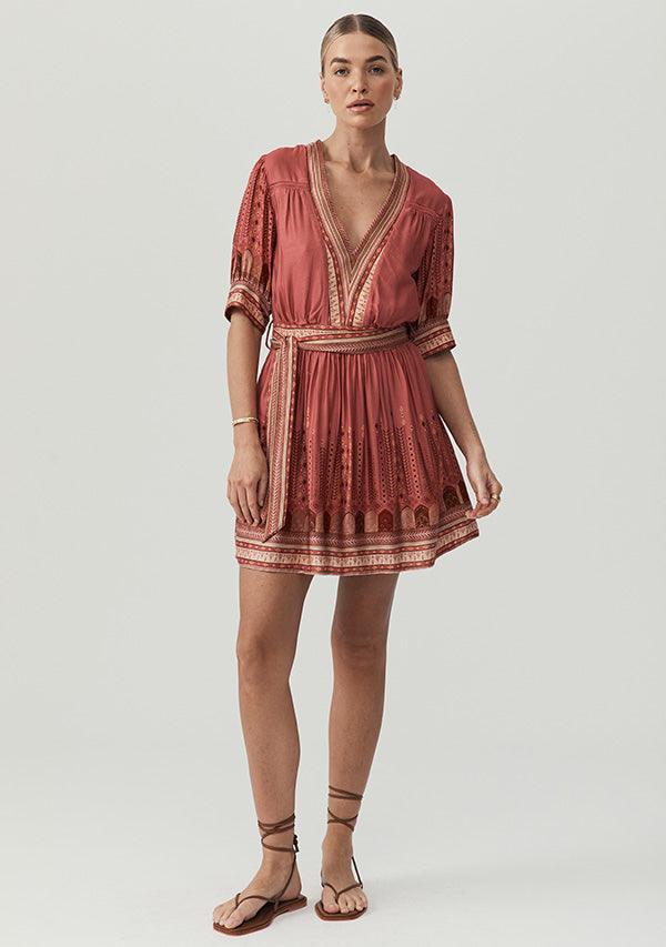 Yasmin Print Mini Dress by MOS The Label - in 6 | SWAACE