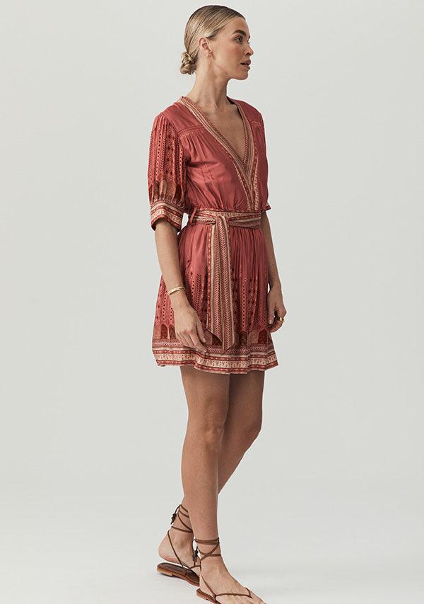 Yasmin Print Mini Dress by MOS The Label - in 6 | SWAACE