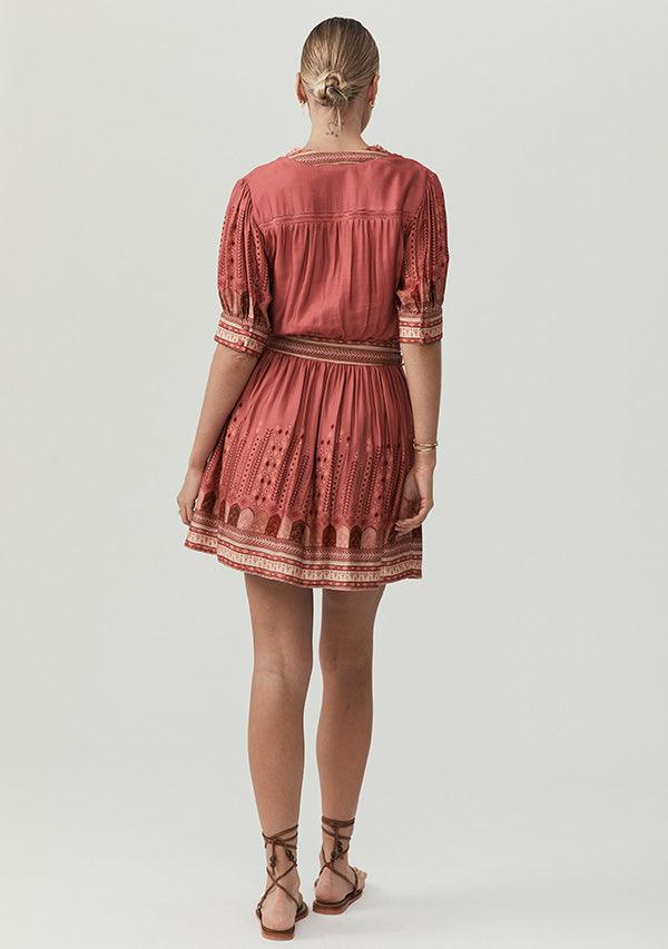 Yasmin Print Mini Dress by MOS The Label - in 6 | SWAACE