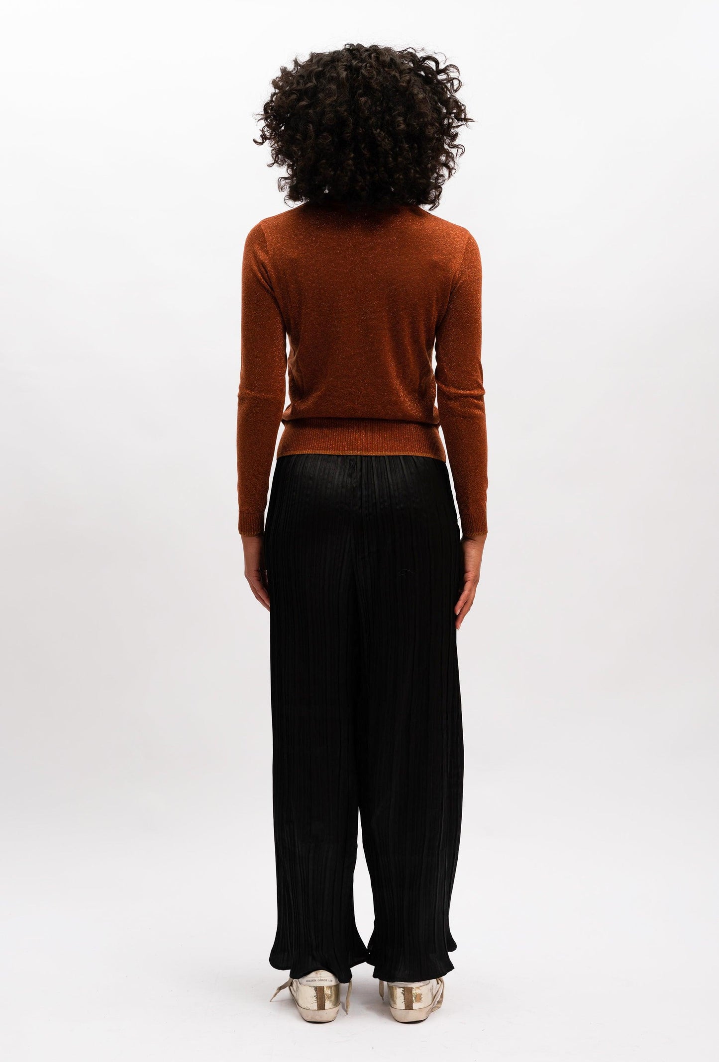 Ava Lurex Knit - Bronze by We Are The Others - in 1/XS | SWAACE