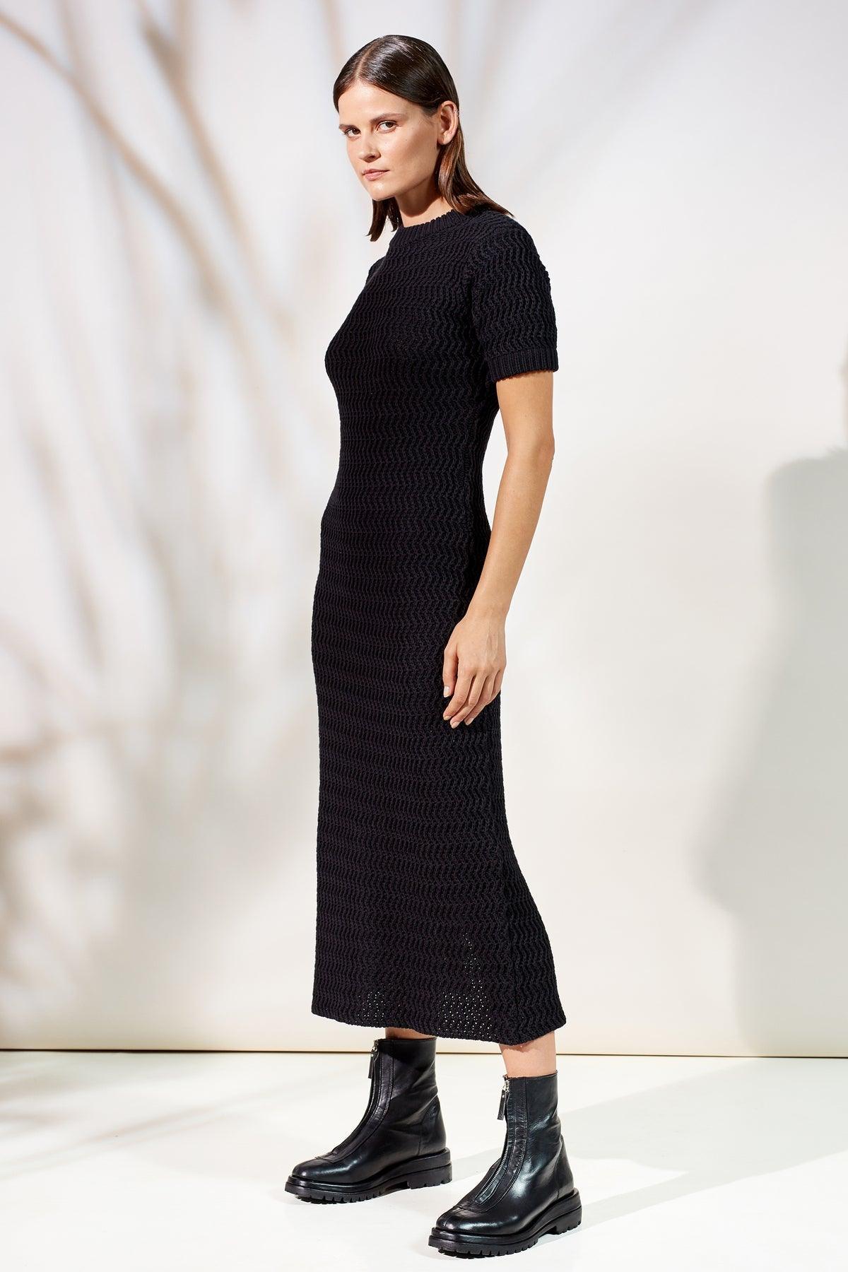 Wren Maxi Knit Dress - Black by Rue Stiic - in XS | SWAACE