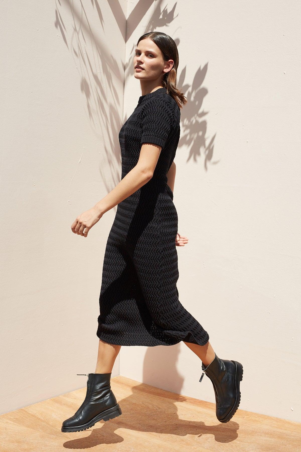 Wren Maxi Knit Dress - Black by Rue Stiic - in XS | SWAACE