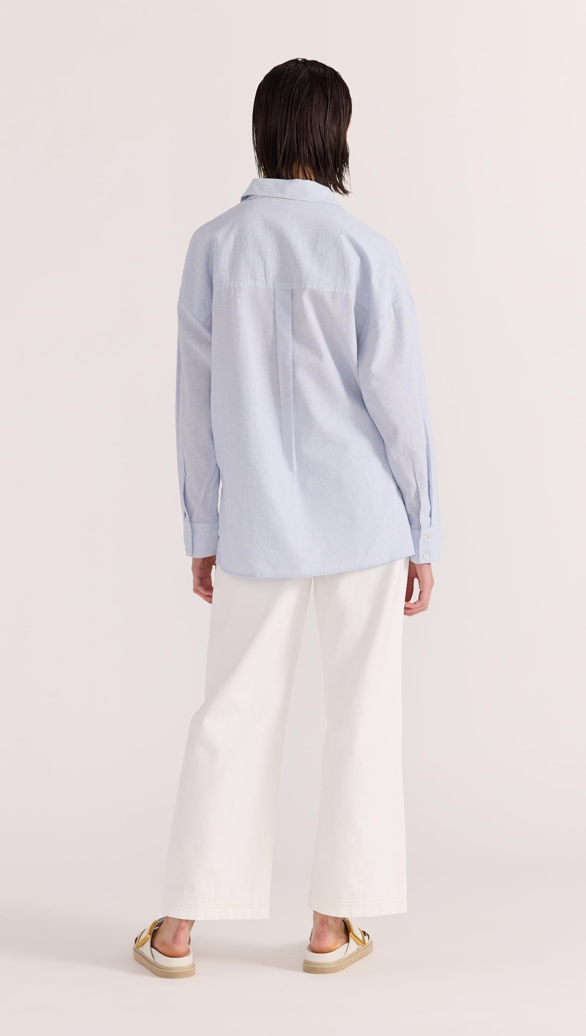 Danica Shirt - Blue/White - STAPLE THE LABEL