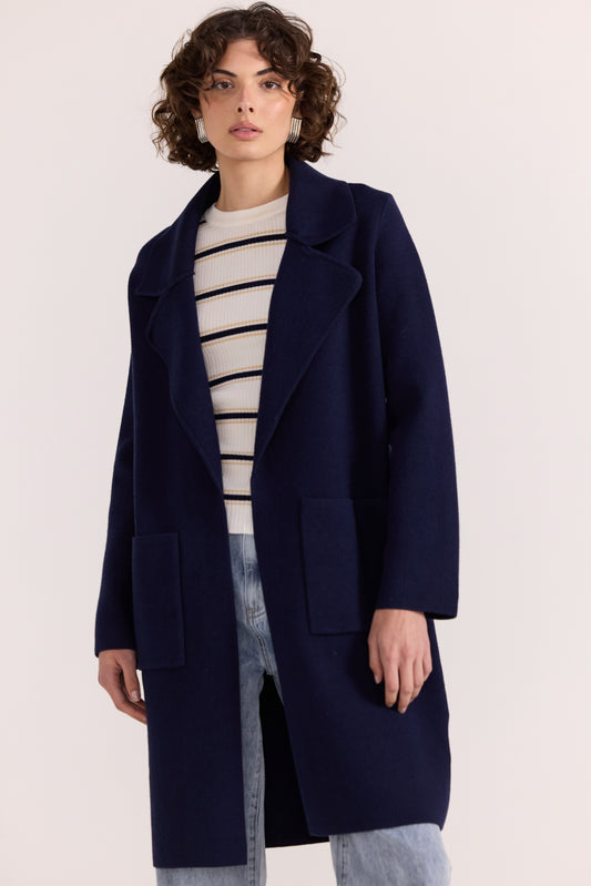 Hunter Coatigan - Navy