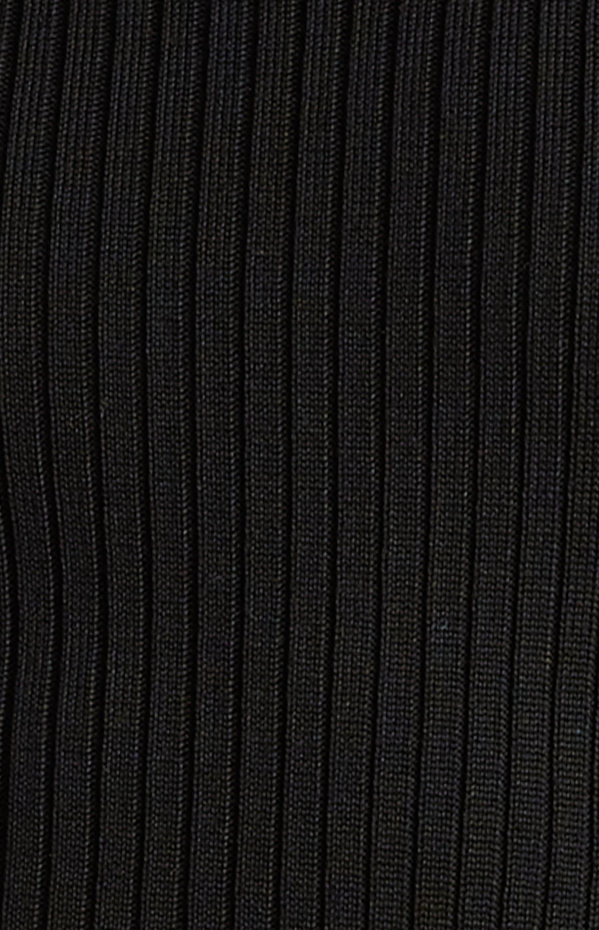 Sheer Stripe Textured Knit Top - Black