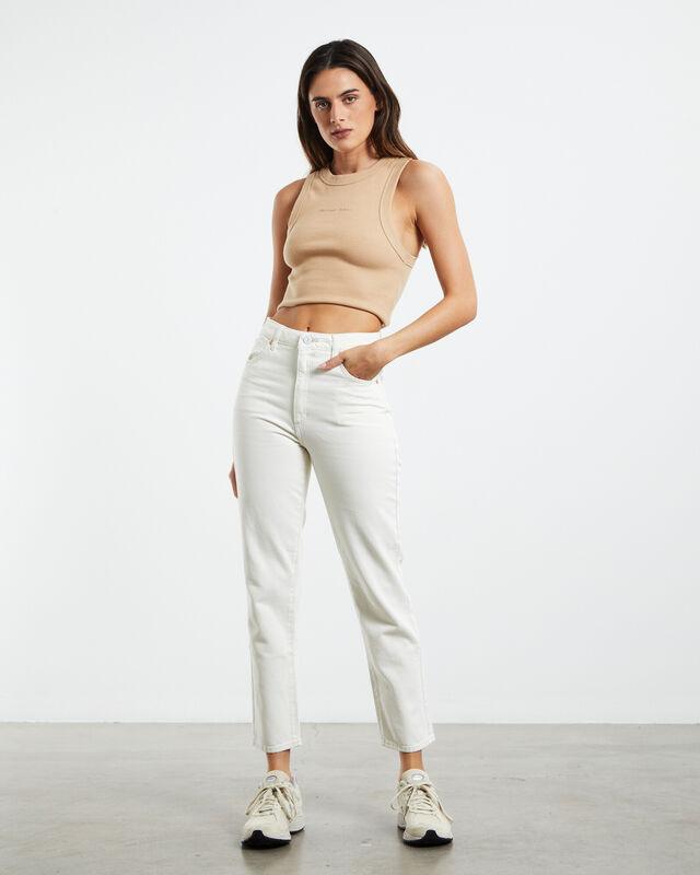 A 94 High Slim Jeans - Stone White by Abrand Jeans - in 9/27 | SWAACE