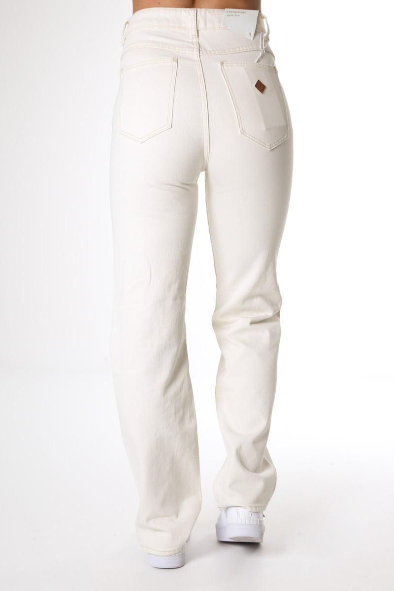 A 94 High Straight Jeans - Stone White by Abrand Jeans - in 8/26 | SWAACE