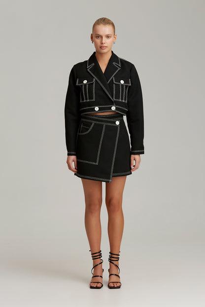 Out Of Time Shirt - Black by C/MEO Collective - in XS | SWAACE