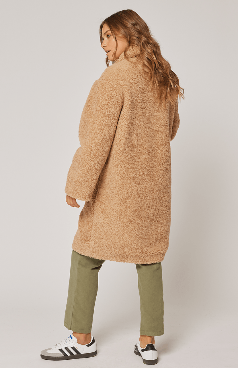 Bonnie Coat - Camel by Cartel & Willow - in XS | SWAACE